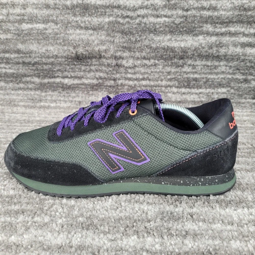 New Balance‎ 501 Men's Sneakers Green Black Purple Laces Size 11.5 MZ501CKJ